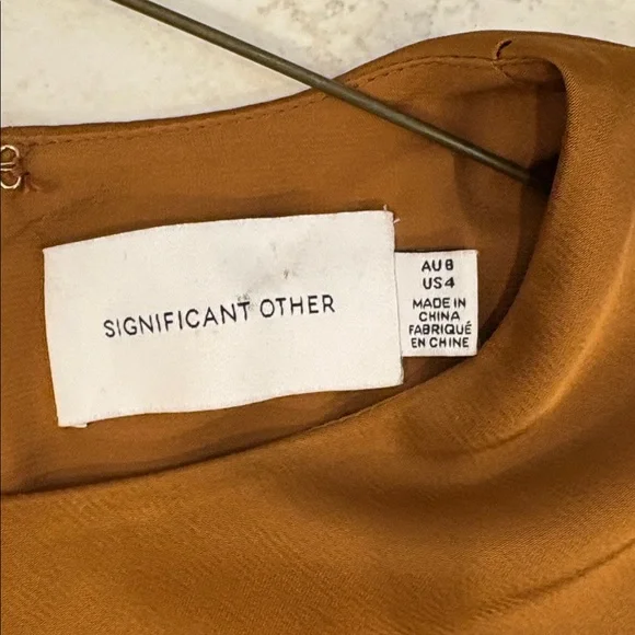 Elegant Brown Women's midi dress - Picture 2 of 3